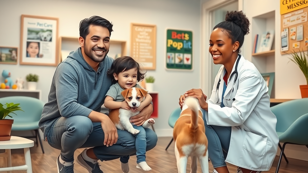 Welcoming full-service veterinary clinic caring for family pets